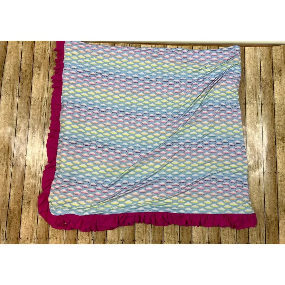 Posh Peanut Lisa Frank Angel Kitty Luxe Patoo Bamboo Blanket 60x60